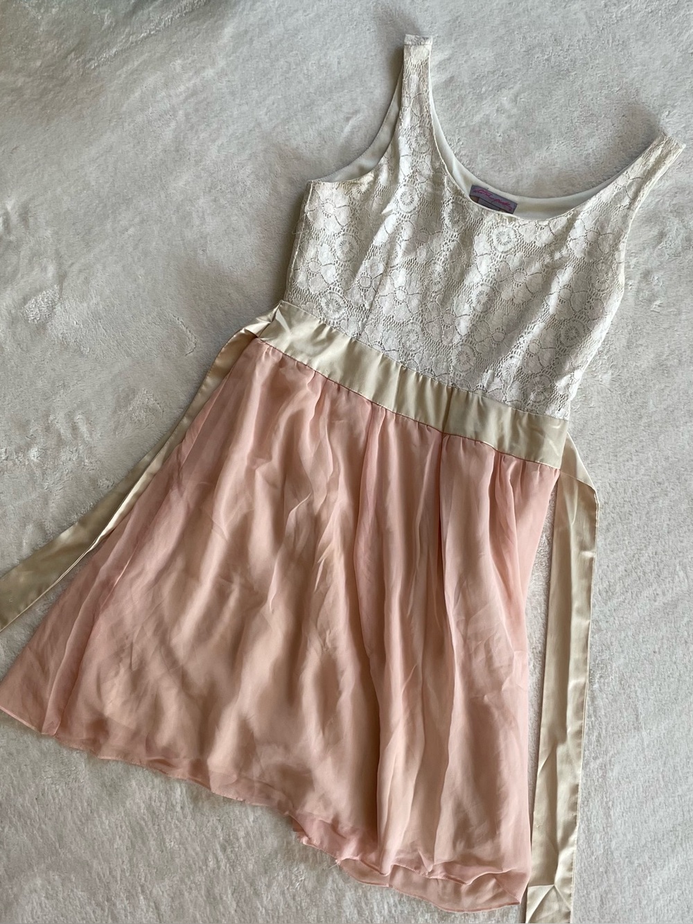 Ultra Pink Lace Top Summer Dress size S